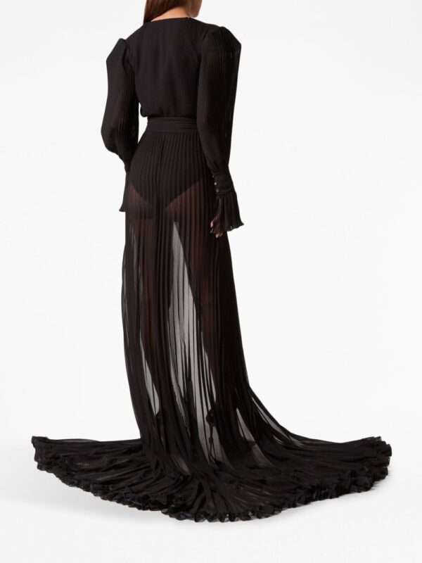 Philipp Plein fully-pleated semi-sheer dress - Image 2