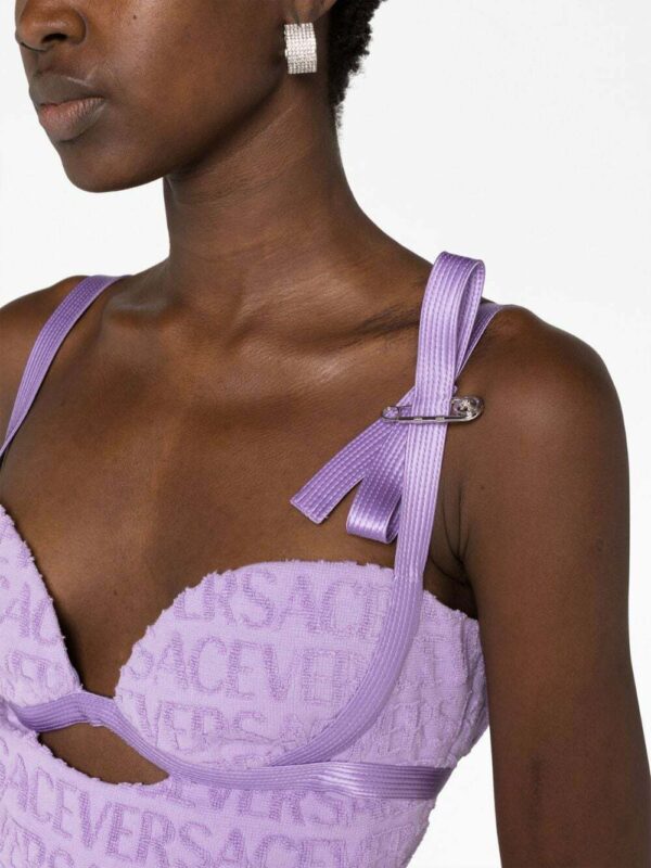 Versace  Allover-jacquard bustier top - Image 3