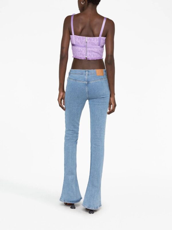 Versace  Allover-jacquard bustier top - Image 4
