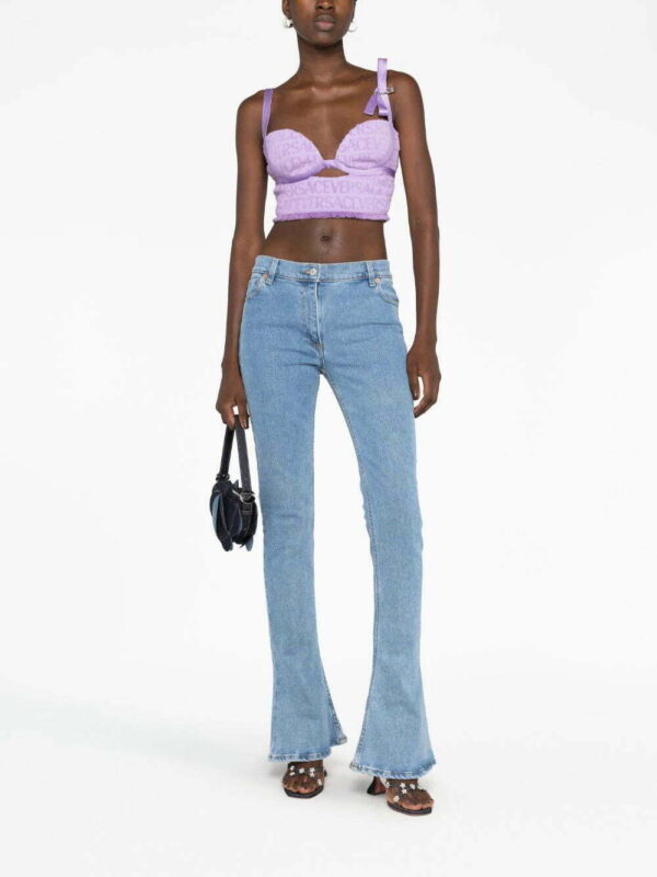 Versace  Allover-jacquard bustier top - Image 2