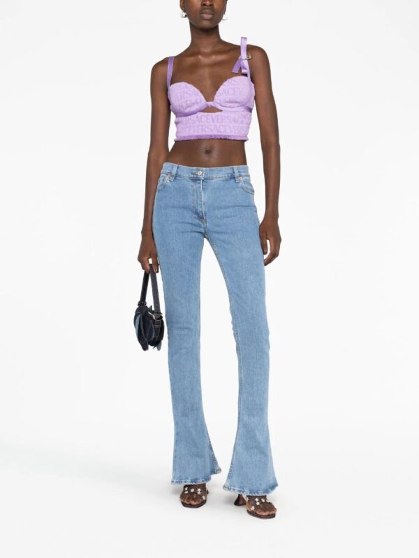 Versace  Allover-jacquard bustier top - Image 2