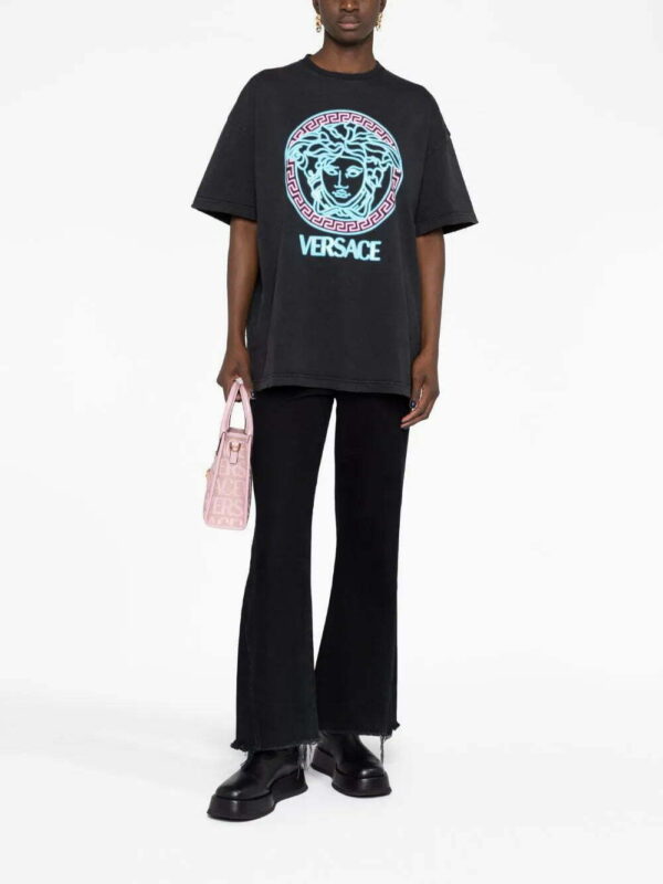 Versace  Medusa-appliqué cotton T-shirt - Image 2