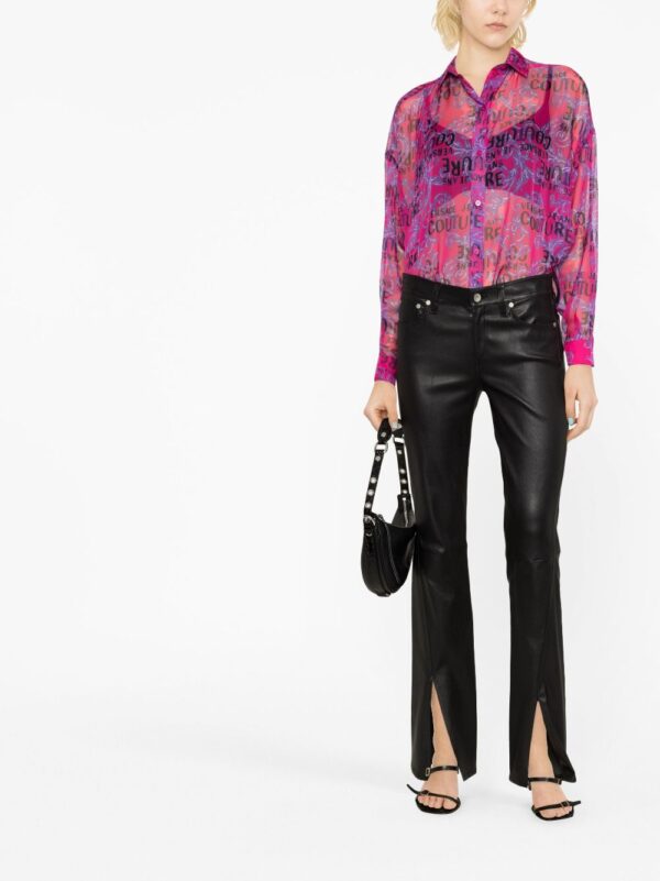 Versace Jeans Couture  logo-print long-sleeve shirt - Image 2