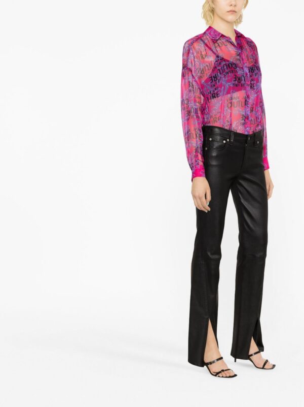 Versace Jeans Couture  logo-print long-sleeve shirt - Image 4