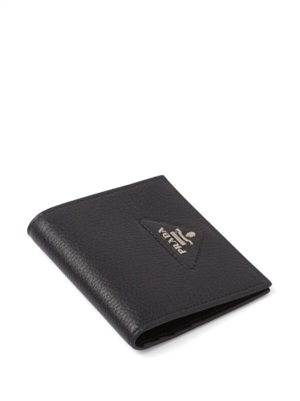 Prada pebbled-texture logo-plaque wallet - Image 3