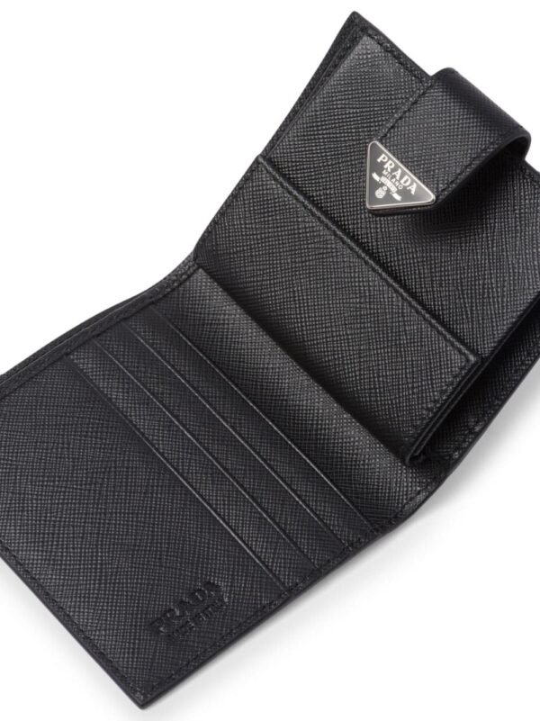 Prada saffiano logo-plaque wallet - Image 5