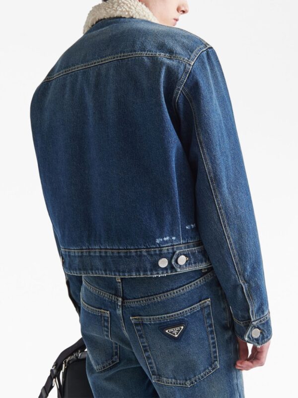 Prada  padded denim jacket - Image 4