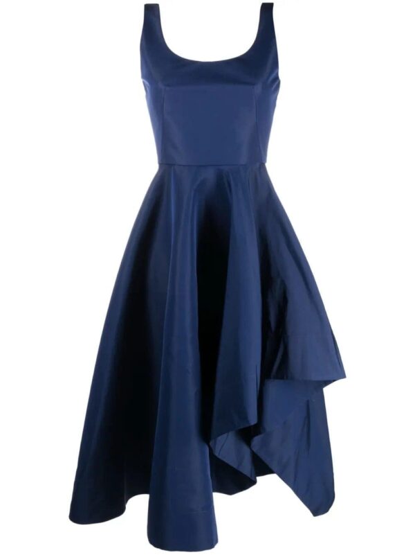 Alexander McQueen  asymmetric draped midi dress