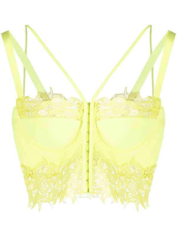 Versace  floral lace corset