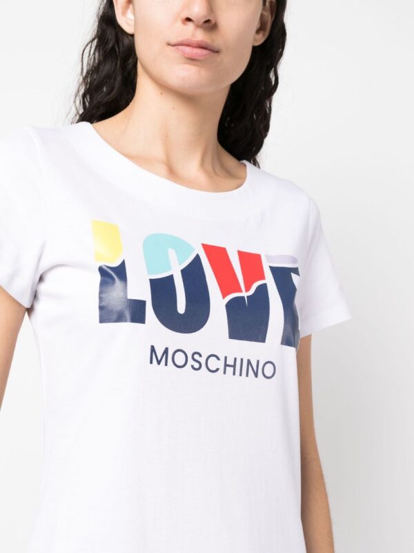 Love Moschino logo-print T-shirt dress - Image 2