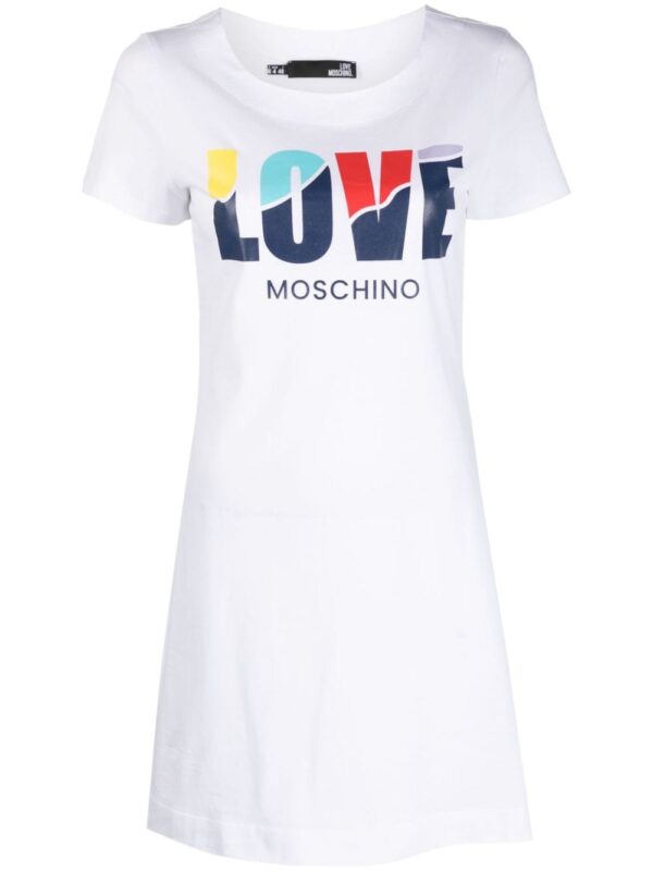Love Moschino logo-print T-shirt dress - Image 5