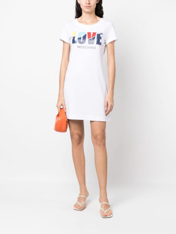 Love Moschino logo-print T-shirt dress