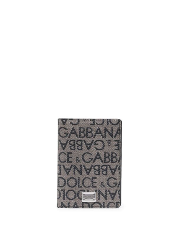 Dolce & Gabbana logo-jacquard card holder