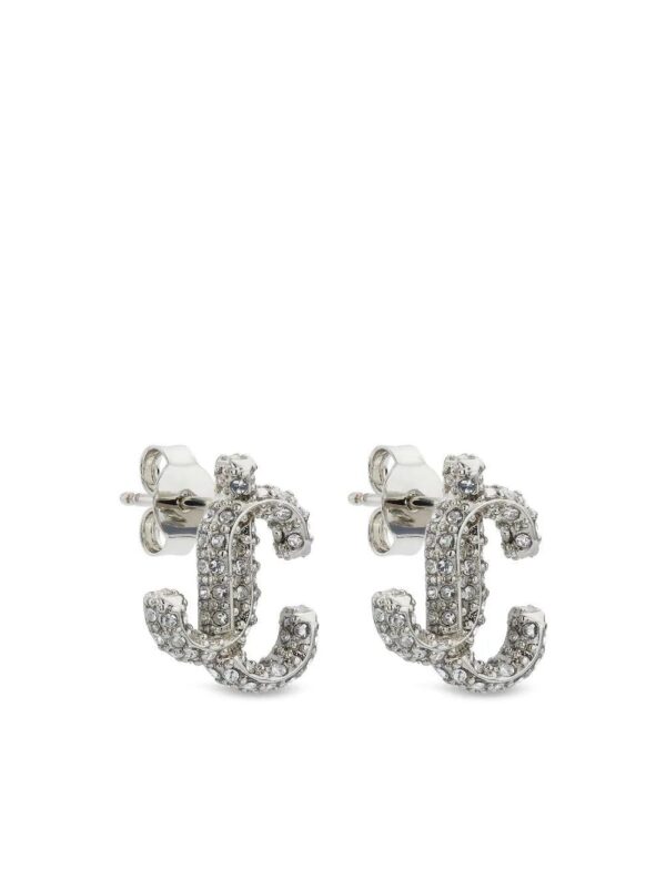 Jimmy Choo  JC crystal-embellished stud earrings - Image 2