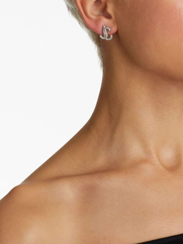 Jimmy Choo  JC crystal-embellished stud earrings - Image 2