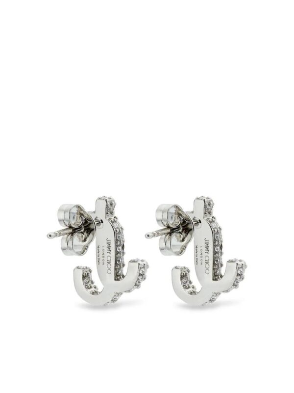 Jimmy Choo  JC crystal-embellished stud earrings - Image 3