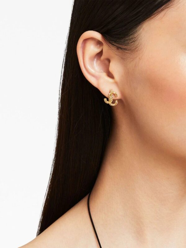 Jimmy Choo  JC crystal-embellished stud earrings - Image 2