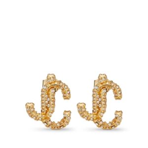 Jimmy Choo  JC crystal-embellished stud earrings