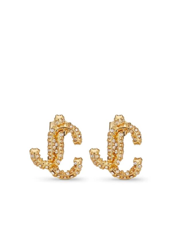 Jimmy Choo  JC crystal-embellished stud earrings