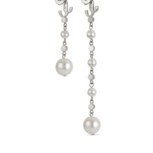 Jimmy Choo  pearl-detail drop earrings