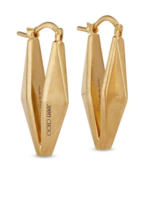 Jimmy Choo  engraved-logo earrings - Image 3