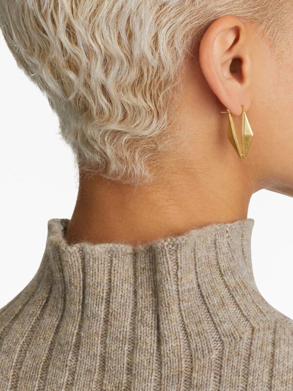 Jimmy Choo  engraved-logo earrings - Image 2