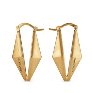 Jimmy Choo  engraved-logo earrings