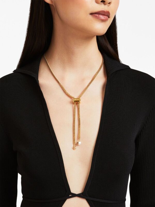 Jimmy Choo  Bon Bon pearl-detail necklace - Image 2