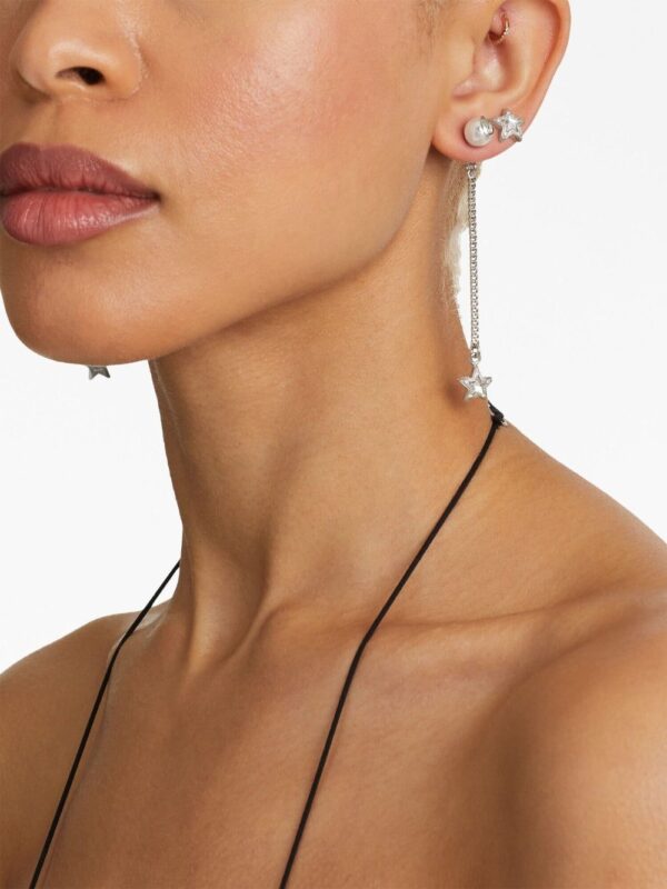 Jimmy Choo  debossed-logo drop earrings - Image 2