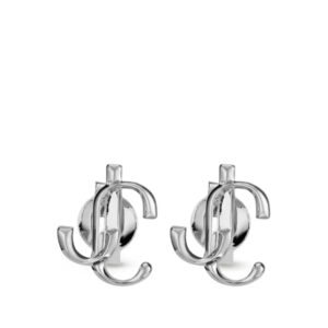 Jimmy Choo  logo-lettering stud earrings