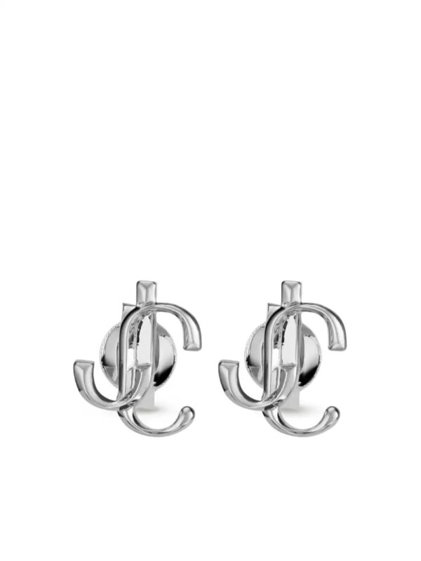 Jimmy Choo  logo-lettering stud earrings