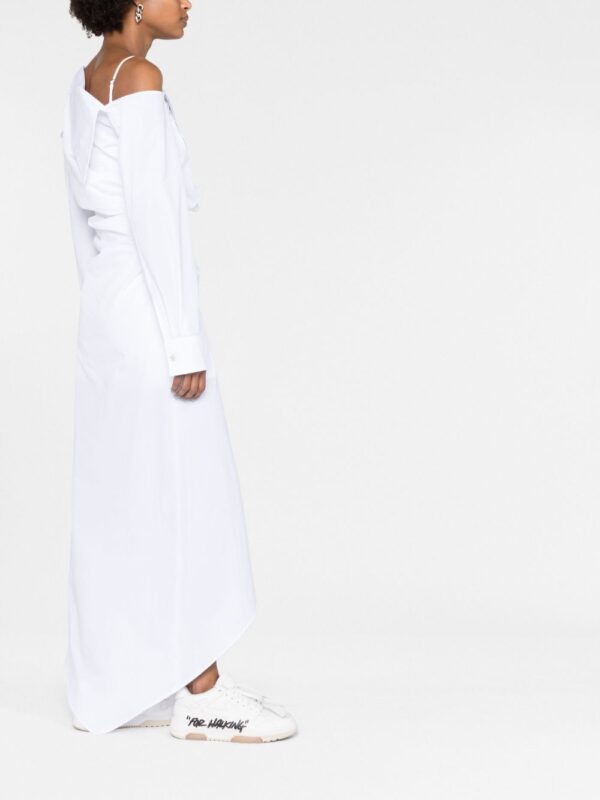 Off-White one-shoulder asymmetric dress - Image 4