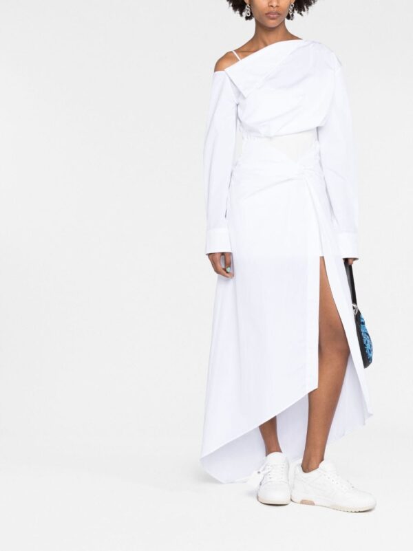 Off-White one-shoulder asymmetric dress - Image 2