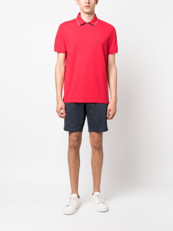 Tommy Hilfiger logo-patch cotton polo shirt - Image 2