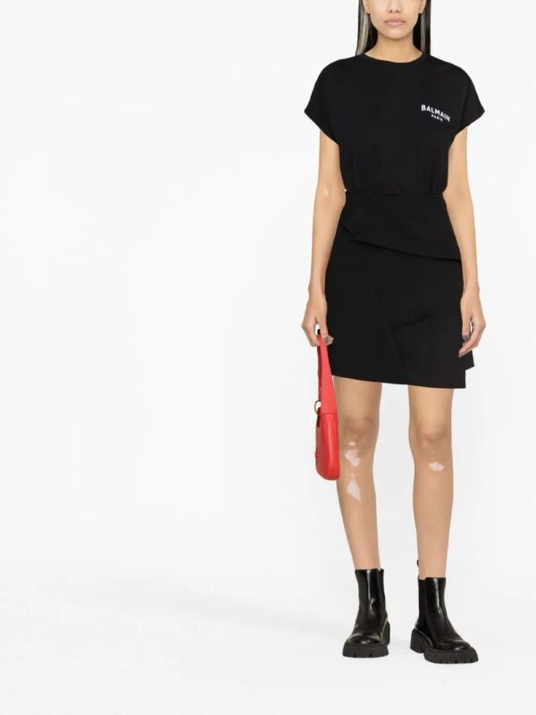 Balmain  logo-print cropped T-shirt - Image 2