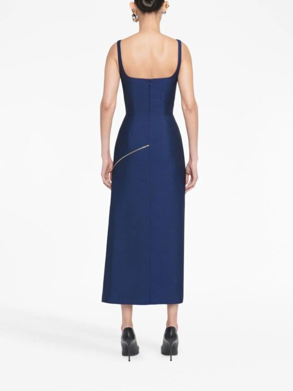 Alexander McQueen  Zip Slash wool dress - Image 4