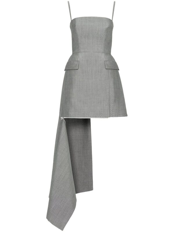 Alexander McQueen  draped wool minidress