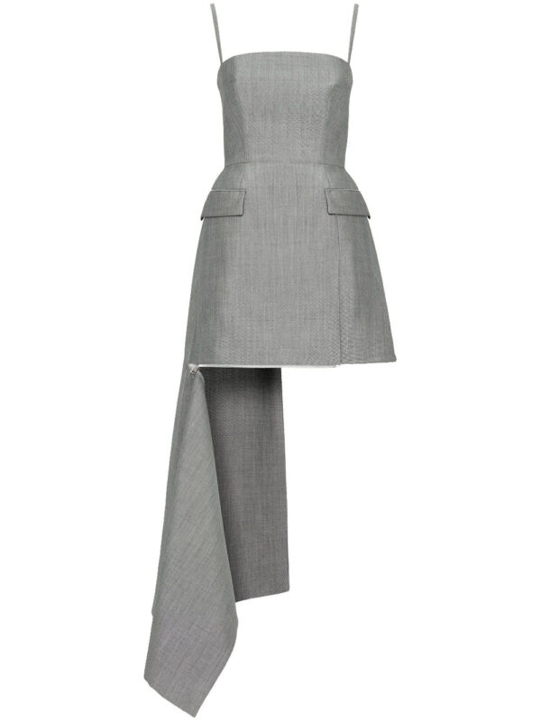 Alexander McQueen  draped wool minidress