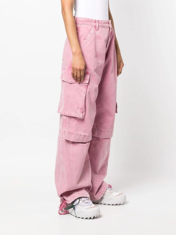 MOSCHINO JEANS  high-waisted denim cargo pants - Image 3