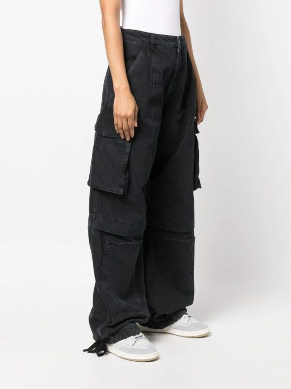 MOSCHINO JEANS  high-waisted denim cargo pants - Image 3