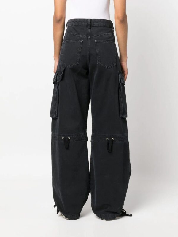 MOSCHINO JEANS  high-waisted denim cargo pants - Image 4