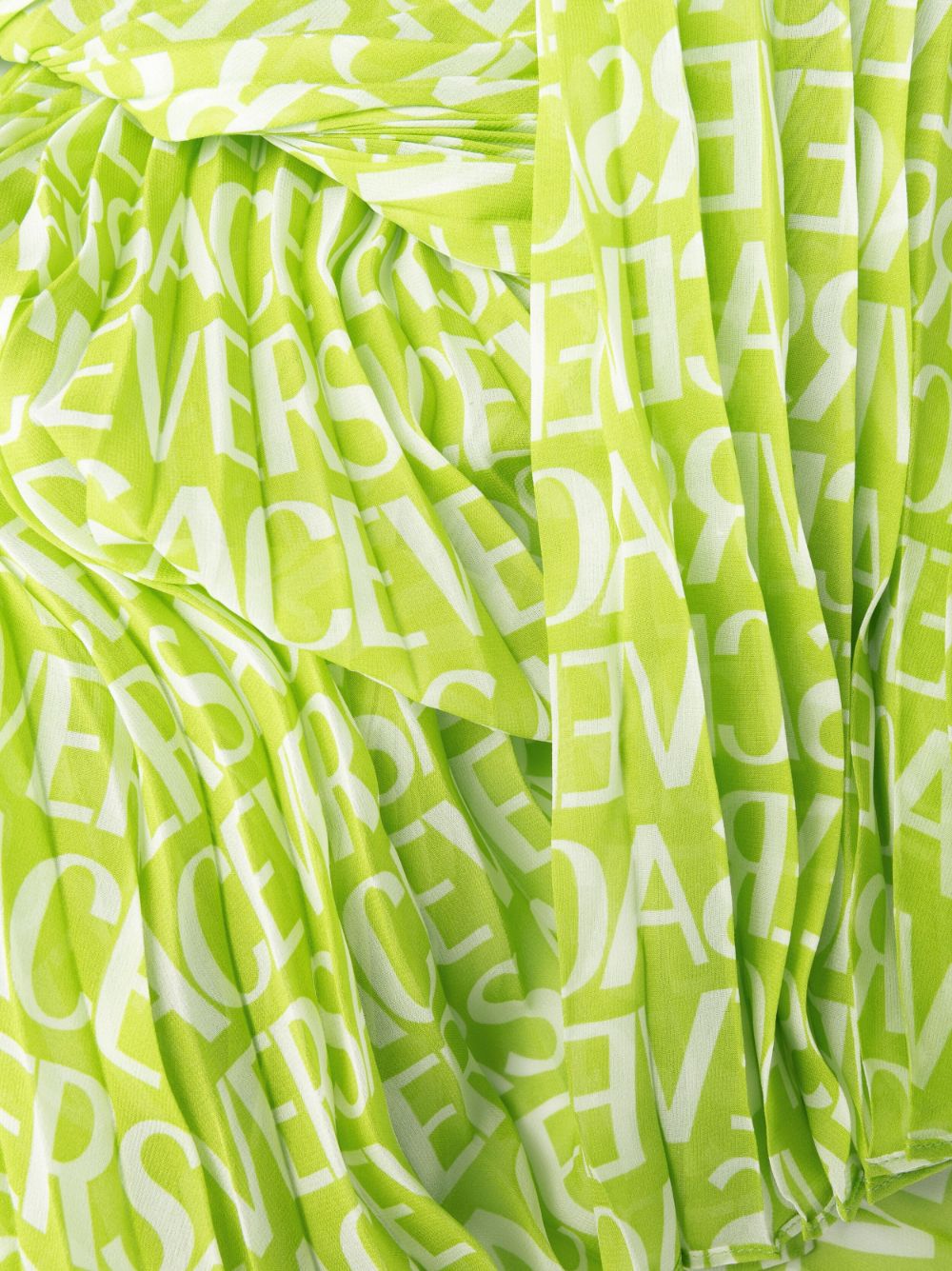 Versace logo-print silk shirtdress - Image 6