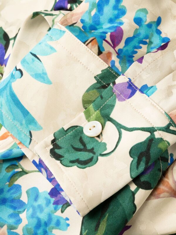 Off-White floral-print asymmetric shirtdress - Image 6