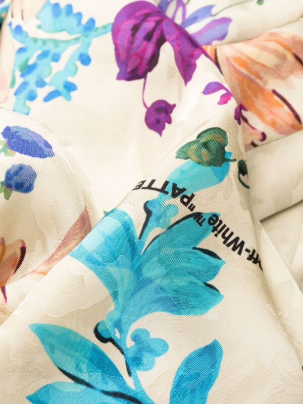 Off-White floral-print asymmetric shirtdress - Image 5