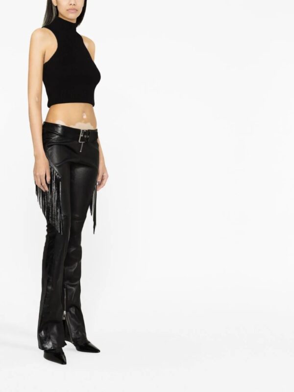 Versace  fringed boot-cut trousers - Image 3