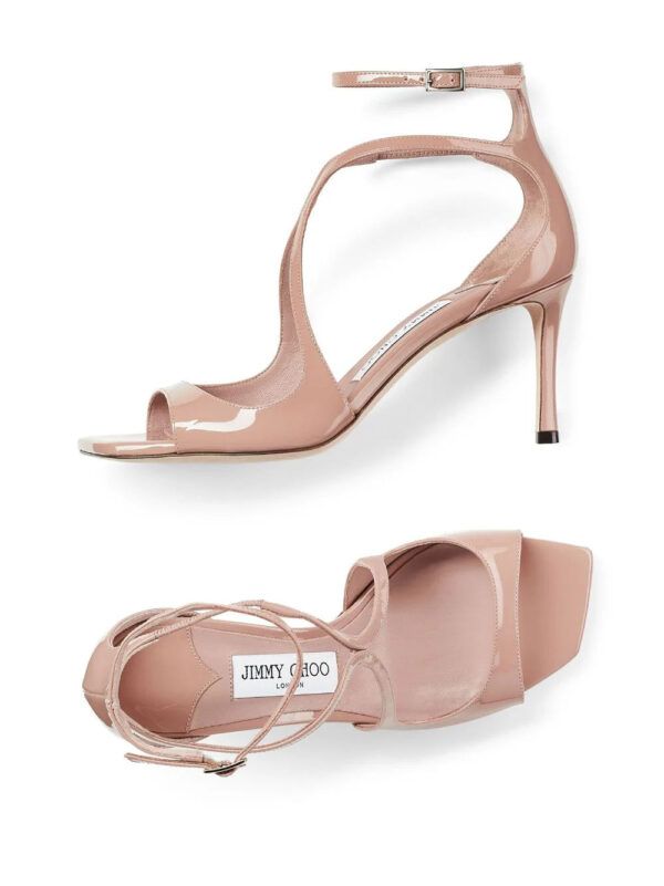 Jimmy Choo  Azia 75mm patent-leather sandals - Image 4