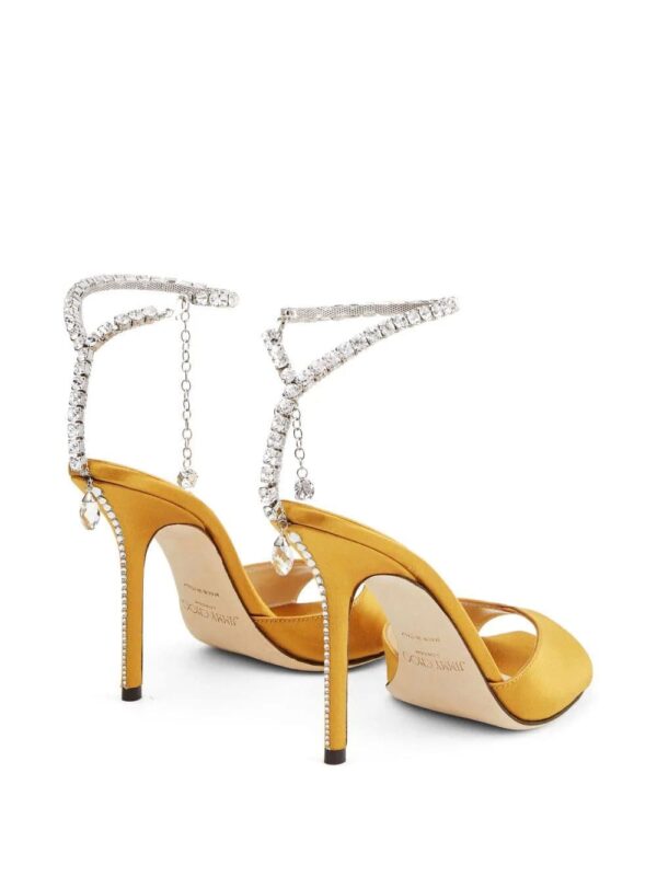 Jimmy Choo  Saeda 100mm crystal-embellishment sandals - Image 3