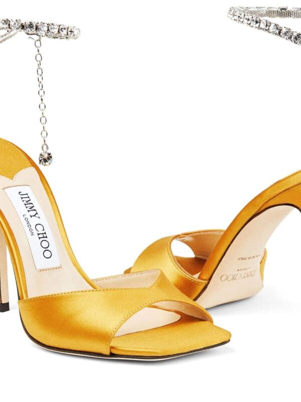 Jimmy Choo  Saeda 100mm crystal-embellishment sandals - Image 4