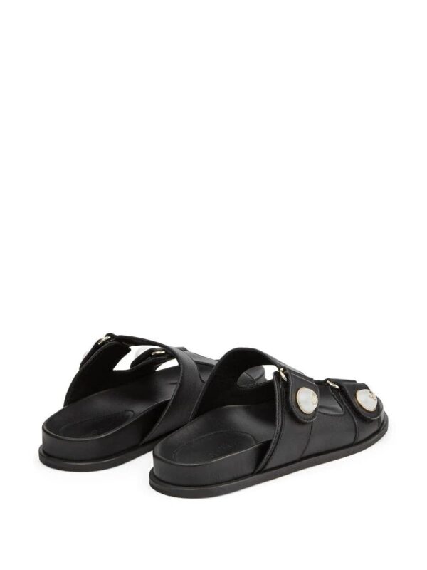 Jimmy Choo  Fayence embellished leather slides - Image 3