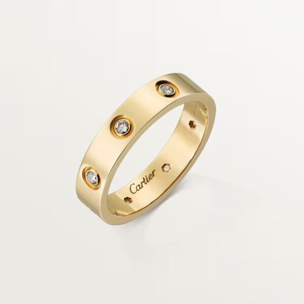 Cartier LOVE ring, small model, 8 diamonds - Image 2